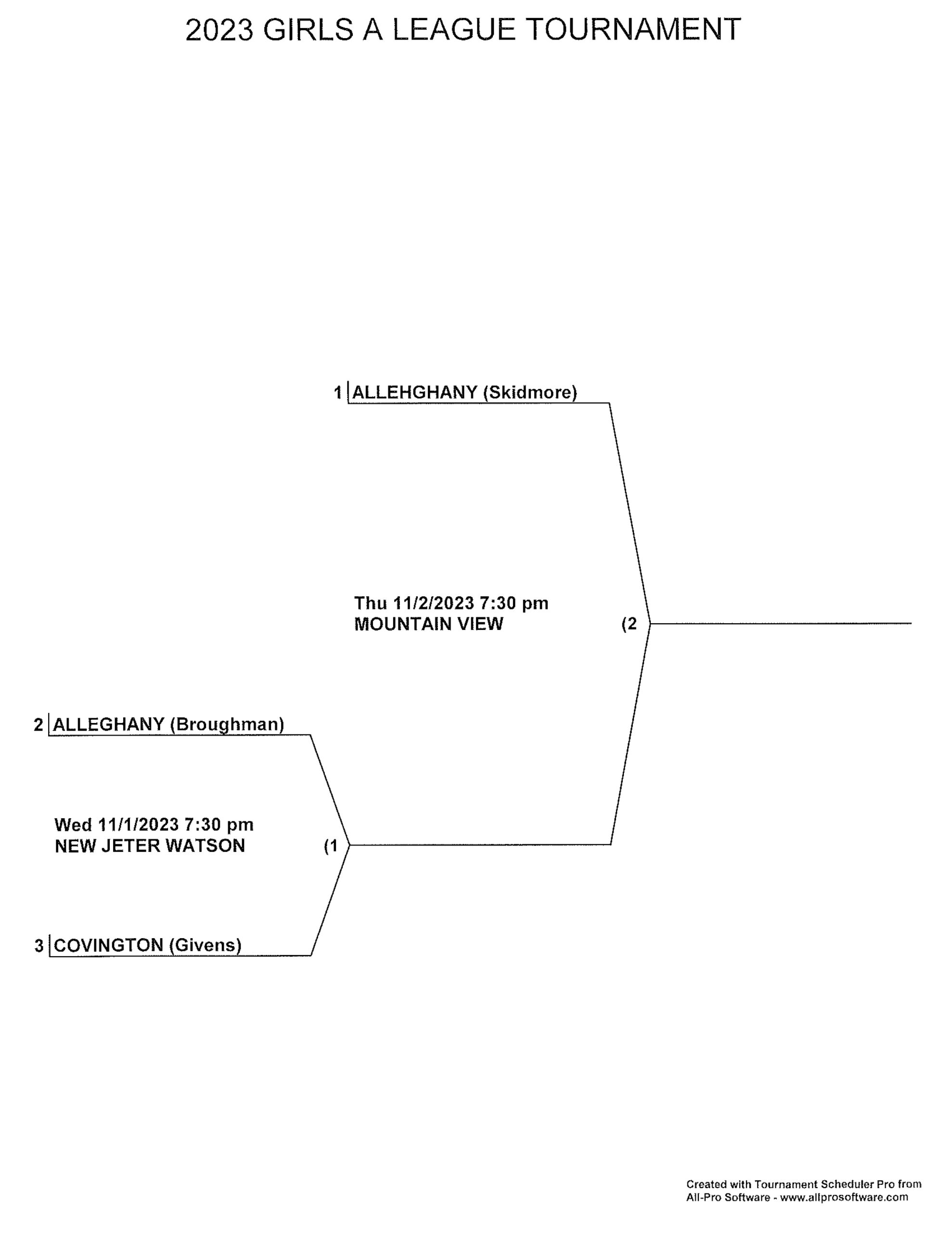 Basketball Tournament Software